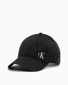 Brushed Cotton Twill Logo Baseball Cap, BLACK BEAUTY, hi-res