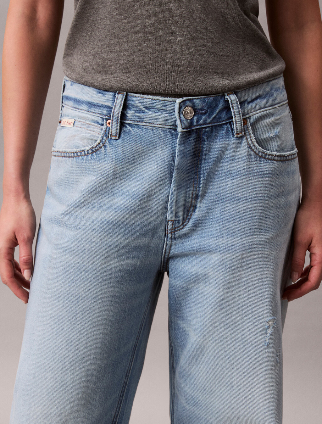 Relaxed 90's Distressed Jeans, HUNTINGTON, hi-res