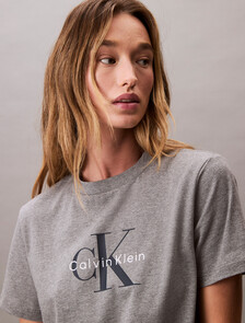 Monogram T-shirt, Medium Grey Heather, hi-res