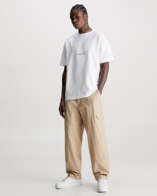 Cotton Canvas Cargo Pants