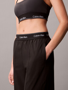 Essentials Wide Leg Track Pants, /Black, hi-res