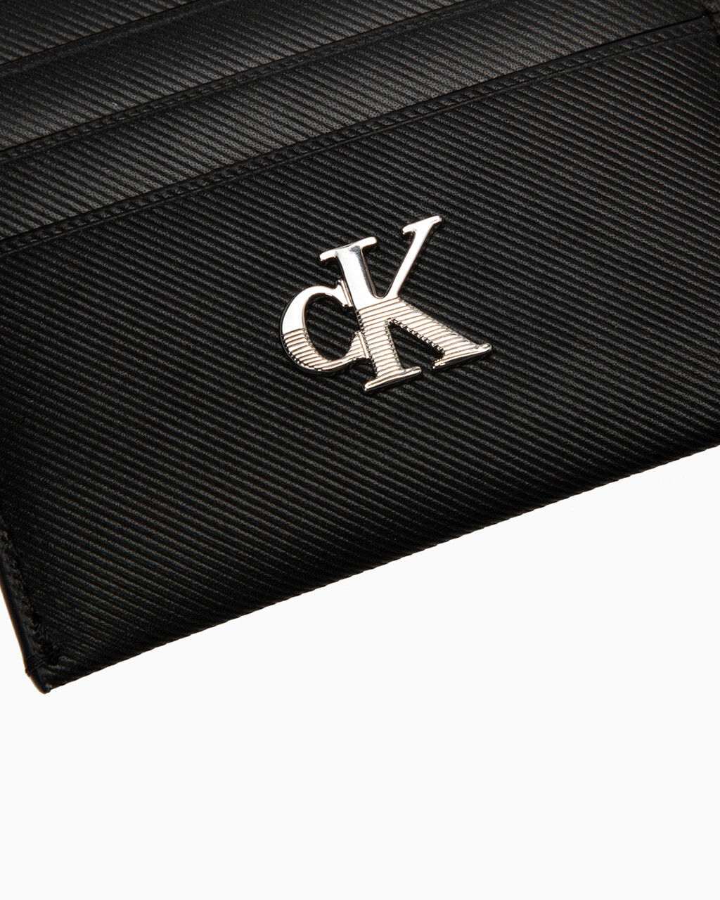 Minimal Monogram Cardholder, BLACK, hi-res