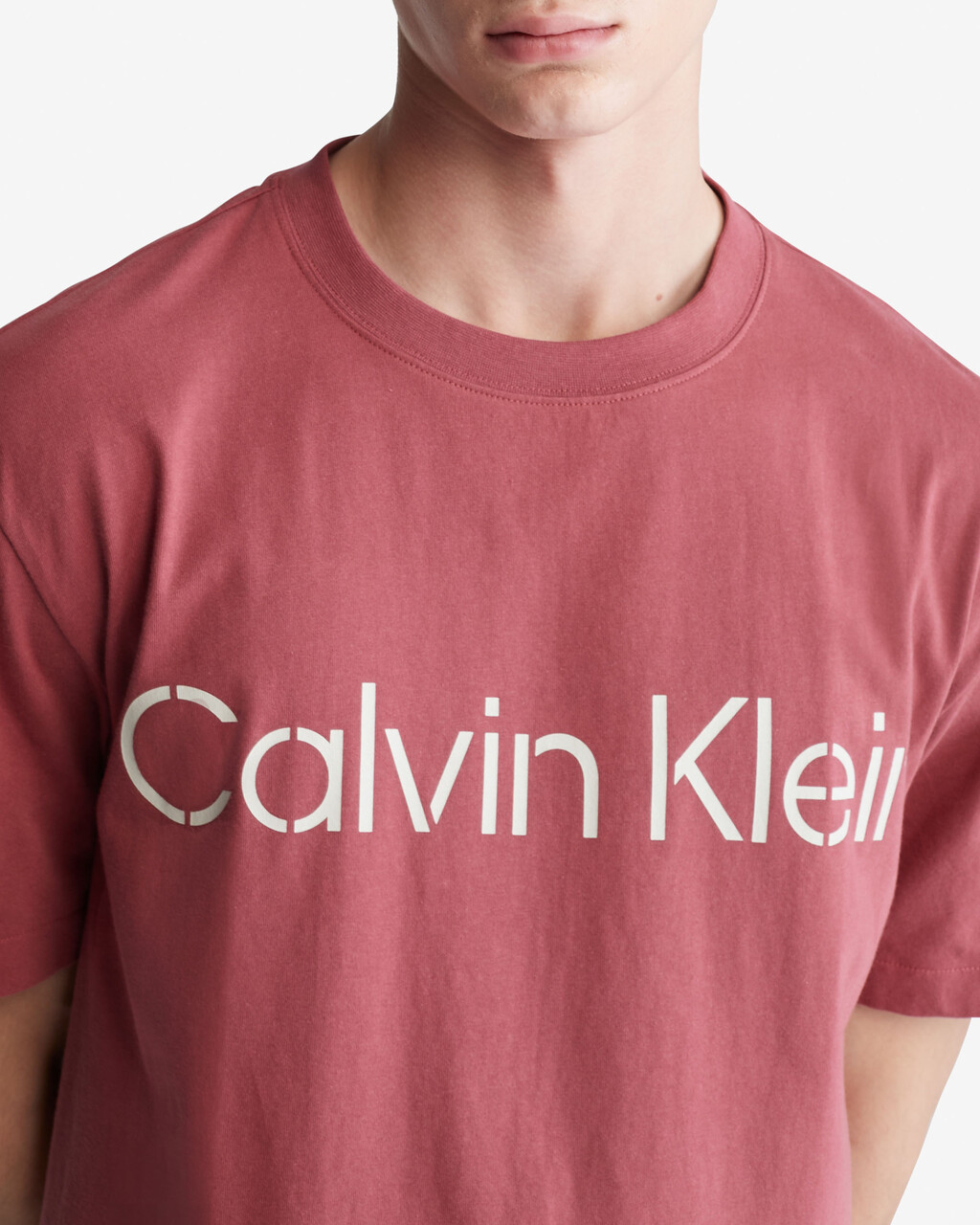 KHAKIS RELAXED STENCIL LOGO TEE, Raspberry Blush, hi-res