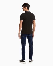 Core Tipped Slim Polo, Ck Black, hi-res