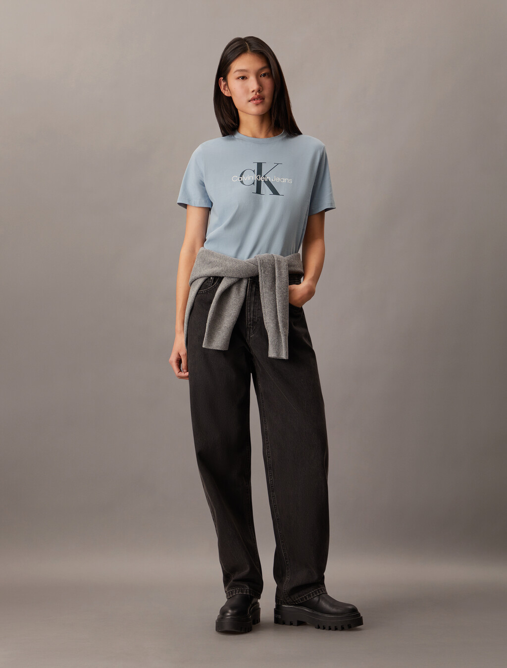 Monogram T-shirt, Forever Blue, hi-res