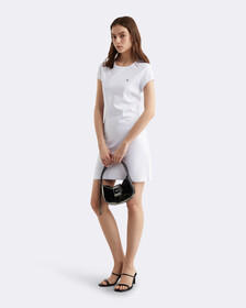 ARCHIVE LOGO BABY T-SHIRT DRESS, Brilliant White, hi-res