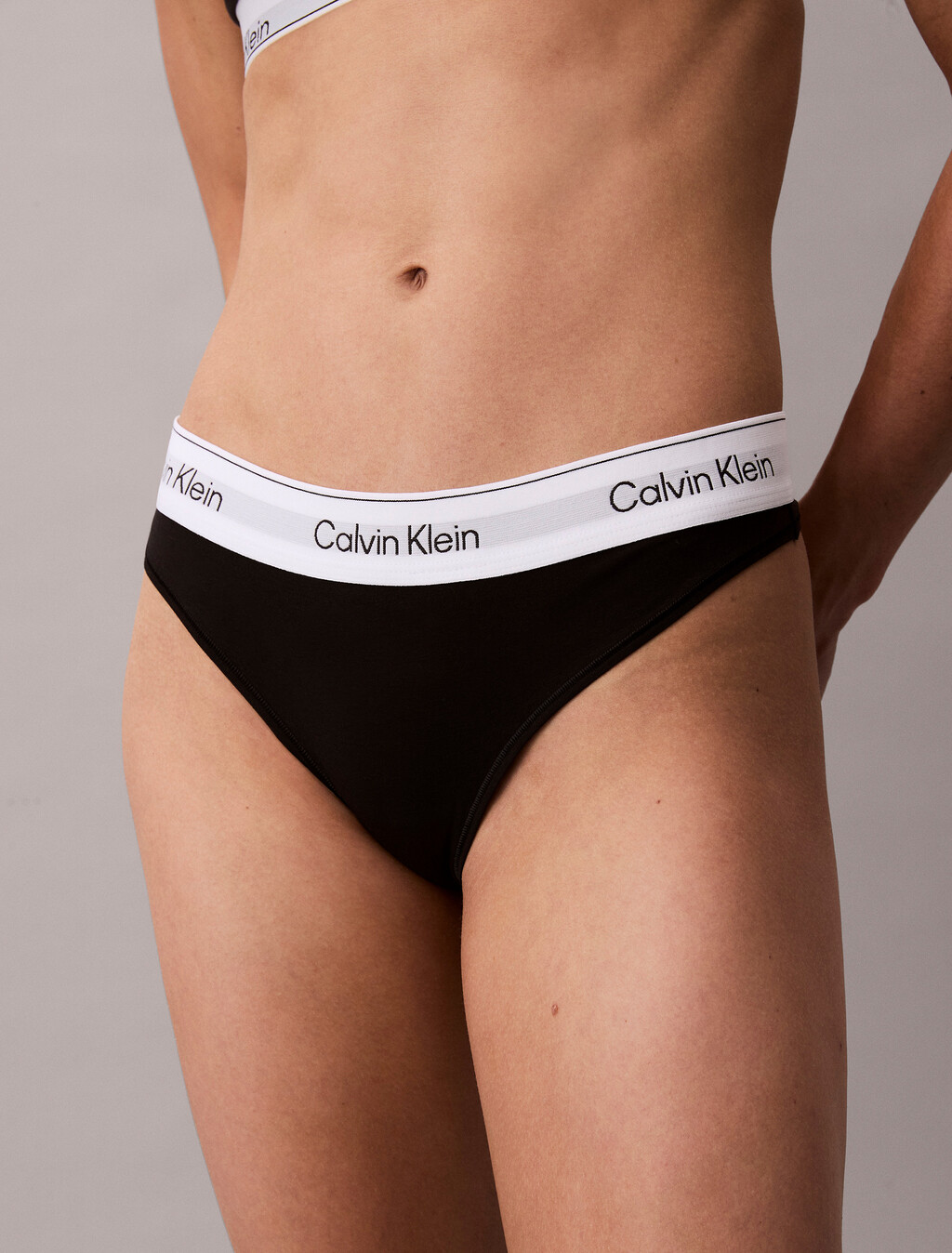 Thong - Icon Cotton Modal, Black, hi-res