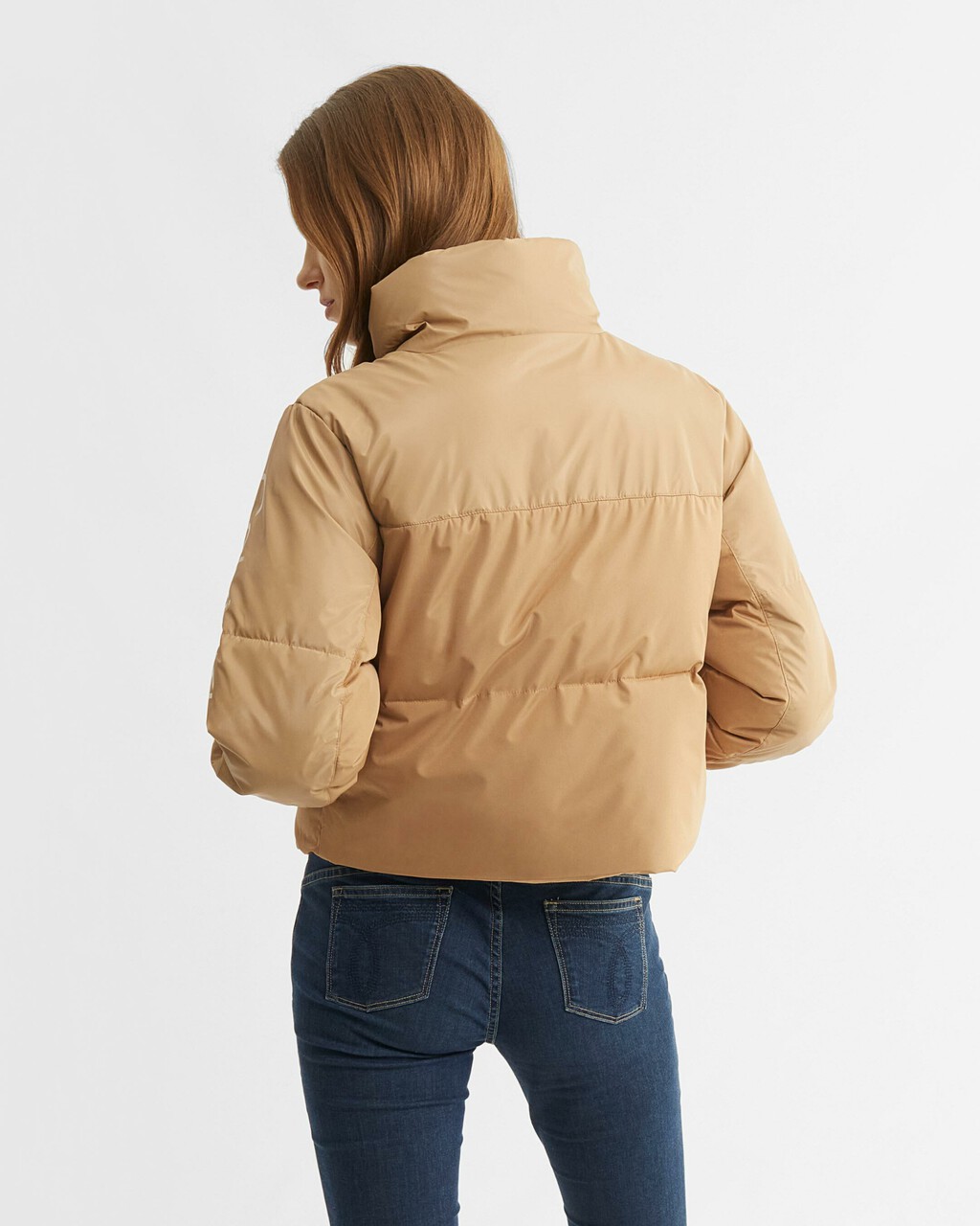 RECONSIDERED COLOR BLOCK PUFFER JACKET, Timeless Camel, hi-res
