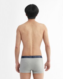FASHION WAISTBAND TRUNK 3 PACK, Tourmaline/Grey Heather w/ Blue Shadow W, hi-res