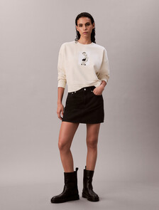 Kate Moss Terry Graphic Relaxed Sweatshirt, Baby's Breath, hi-res