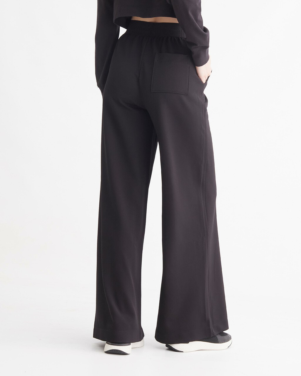 CK EFFECT WIDE LEG SWEATPANTS, BLACK BEAUTY, hi-res