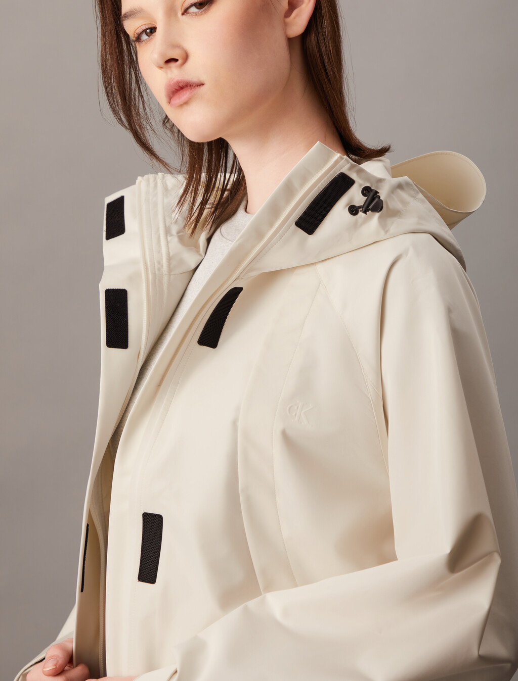 Technical Windbreaker, Ivory, hi-res