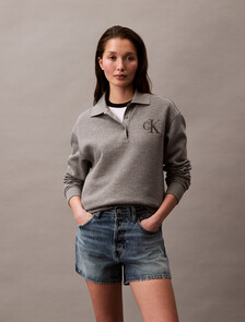 Relaxed Denim Bermuda Shorts, LIGHT PERI, hi-res