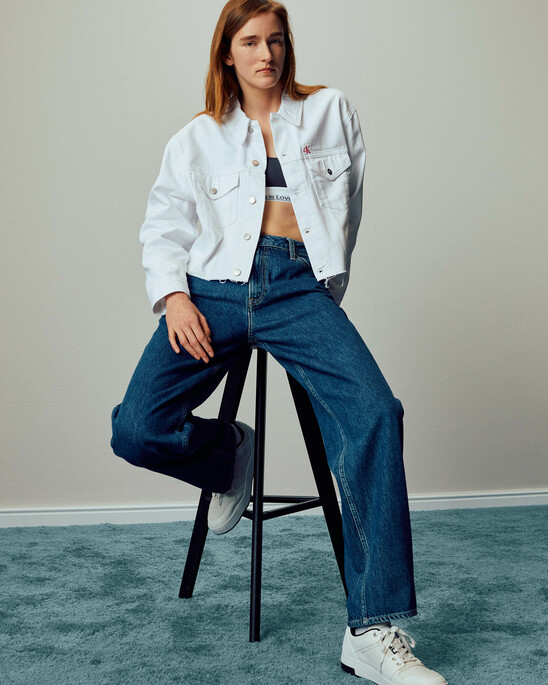 PRIDE CROPPED DENIM JACKET