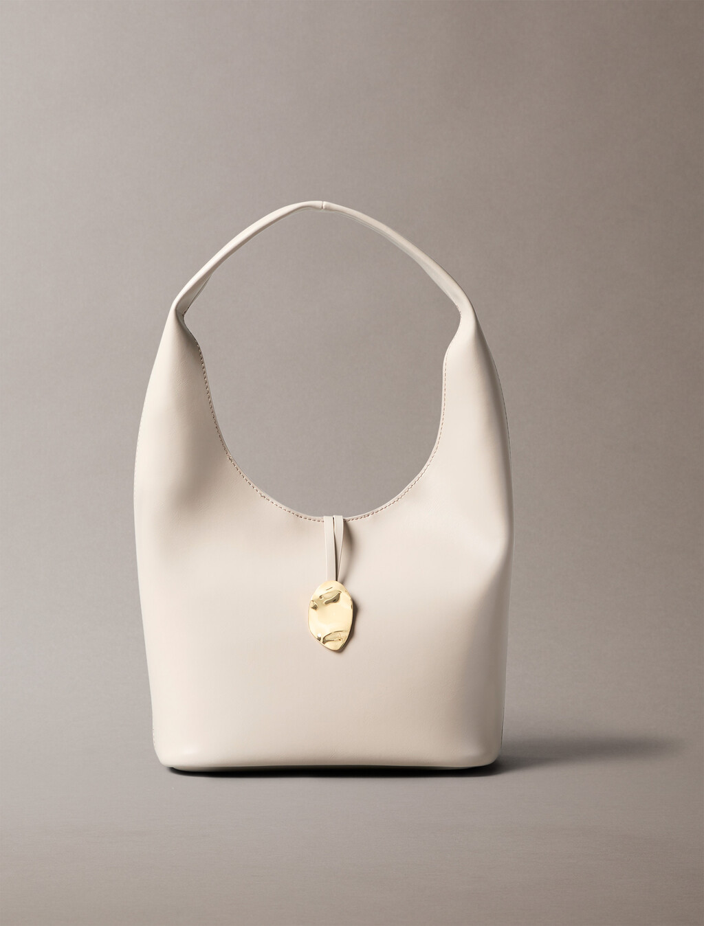 Stone Lock Slouchy Small Shoulder Bag, Chateau, hi-res
