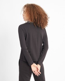 CORE PLUS CK LOGO LONG SLEEVE TEE, CK BLACK, hi-res