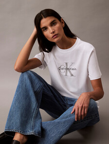 Monogram T-shirt, Brilliant White, hi-res