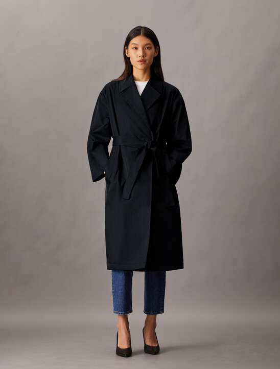 Organic Cotton Blend Trench Coat