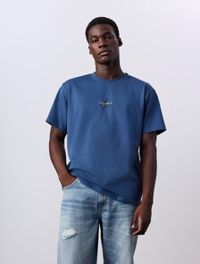 Jung Kook for Calvin Klein Monologo T-Shirt, Dark Denim, hi-res