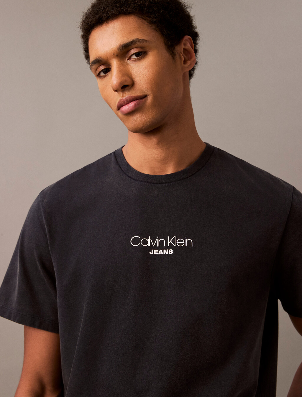 Acid Wash Logo T-shirt, Sky Captain, hi-res