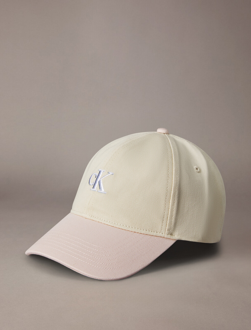 Monogram Embroidery Color Block Baseball Cap, Silver Peony, hi-res