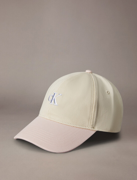 Monogram Embroidery Color Block Baseball Cap