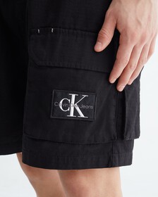 ICONIC UTILITY MULTI-POCKET CARGO SHORTS, Ck Black, hi-res