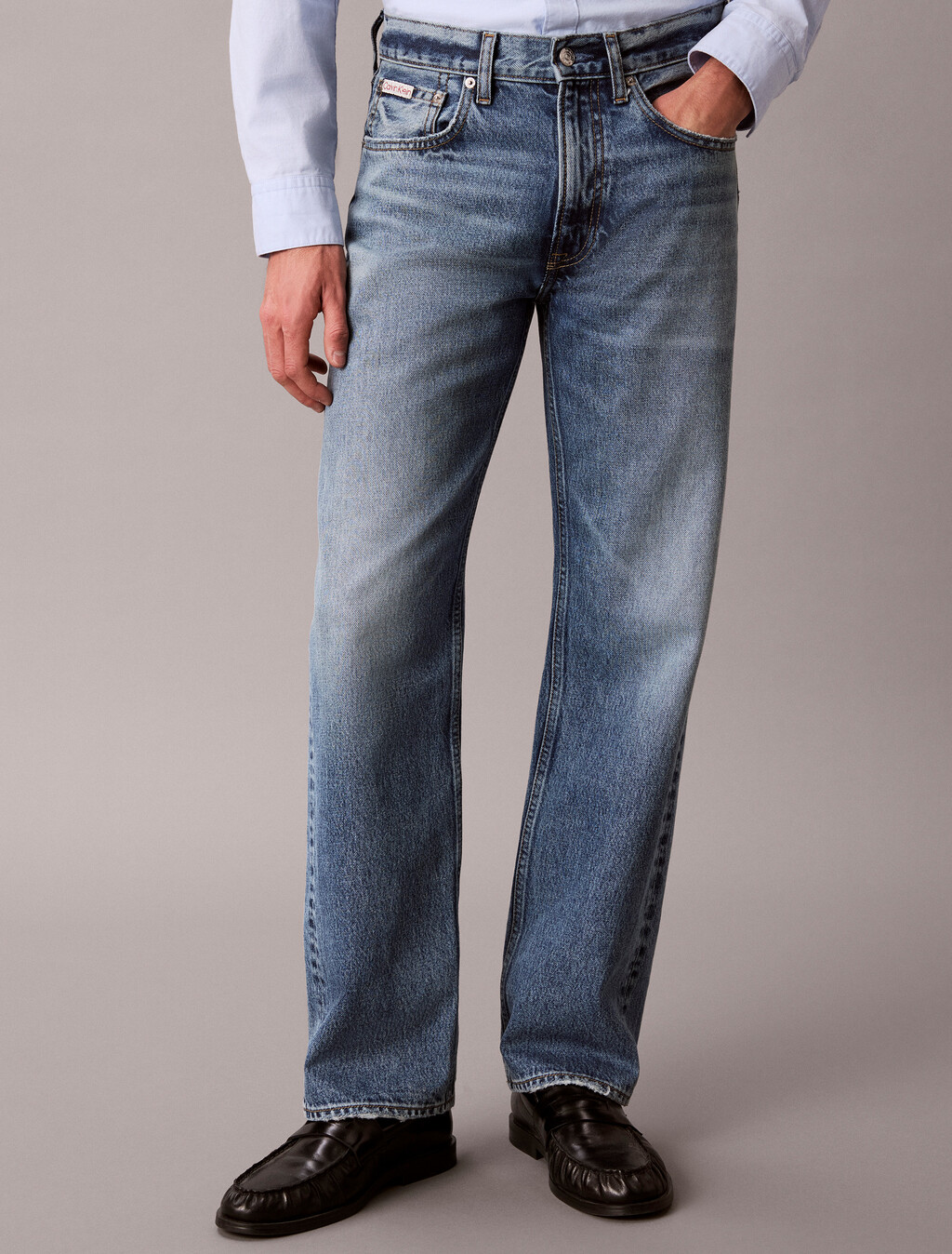 90s Straight Cotton Jeans, CK INFINITY, hi-res
