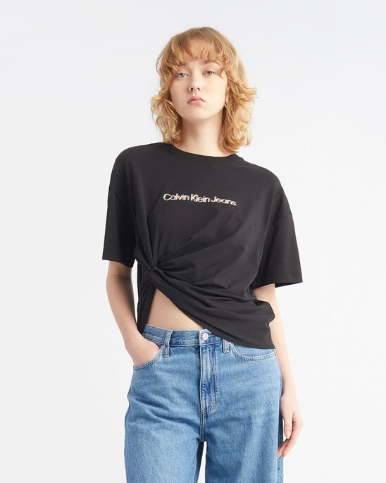 MOVEMENTS TEE WITH GATHERED HEM