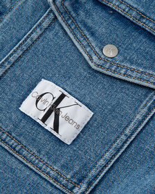 RECONSIDERED DENIM SHORTALLS, Mid Stone Blue, hi-res