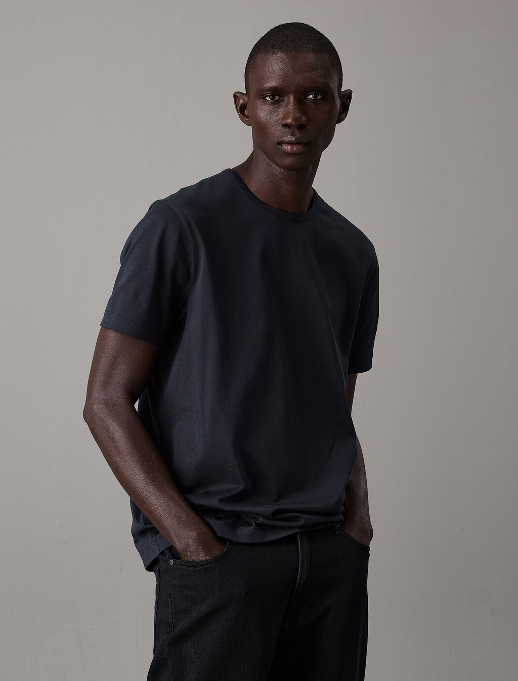 The Calvin Double Mercerized Tee, Vulcan, hi-res