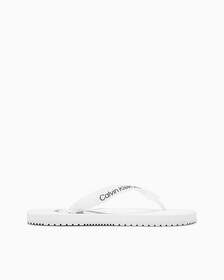 MONOGRAM FLIP FLOPS, Bright White, hi-res