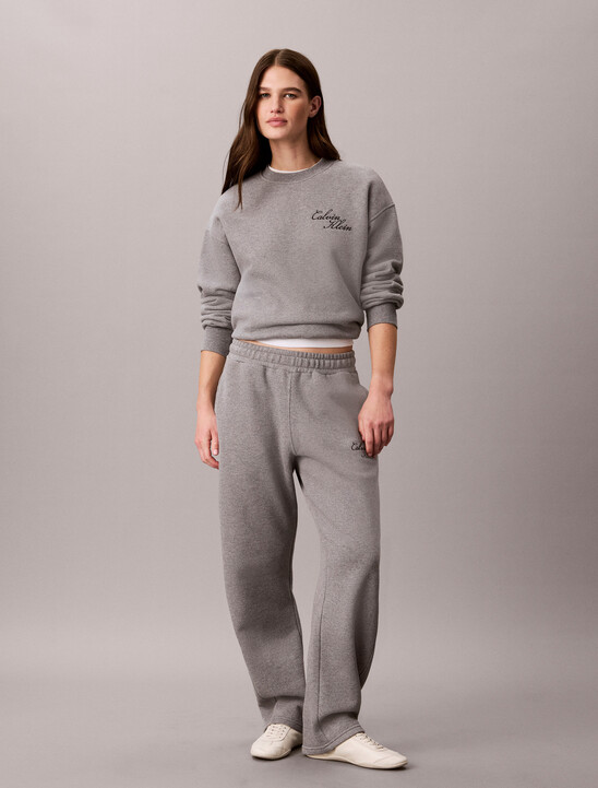 Cotton Fleece Bubble Hem Sweatshirt