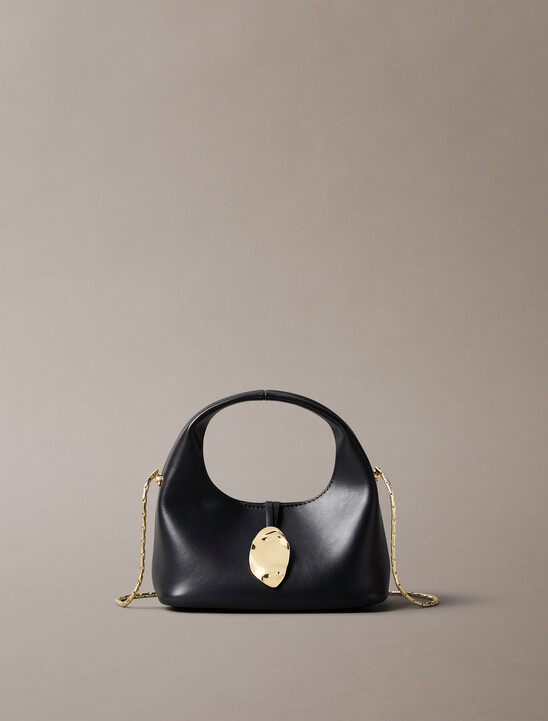 Stone Lock Slouchy Crossbody Bag