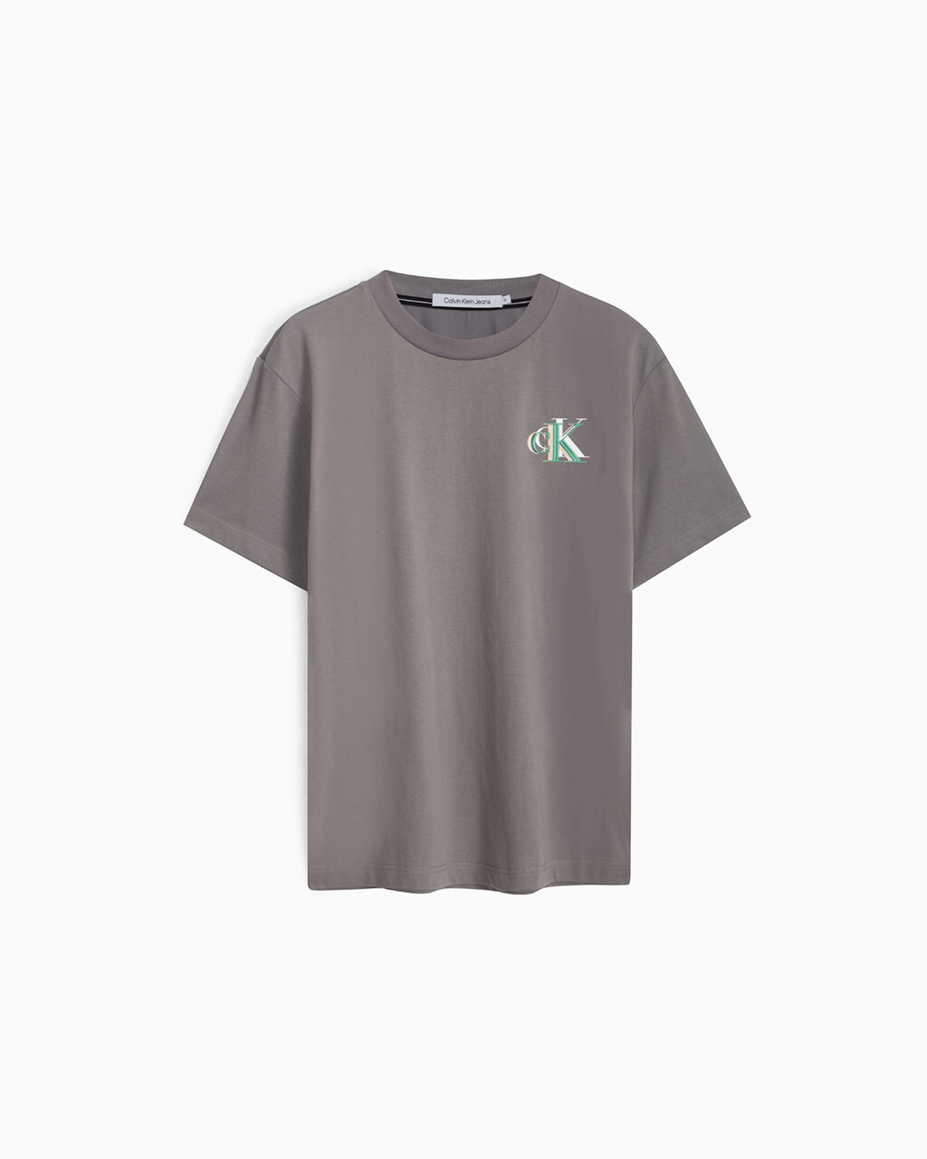 STACKED MONOGRAM TEE, Storm Front, hi-res