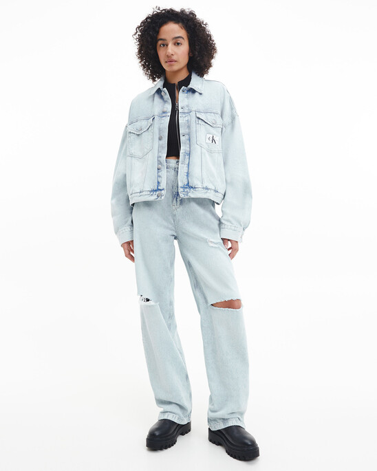OVERSIZED CROPPED DENIM JACKET