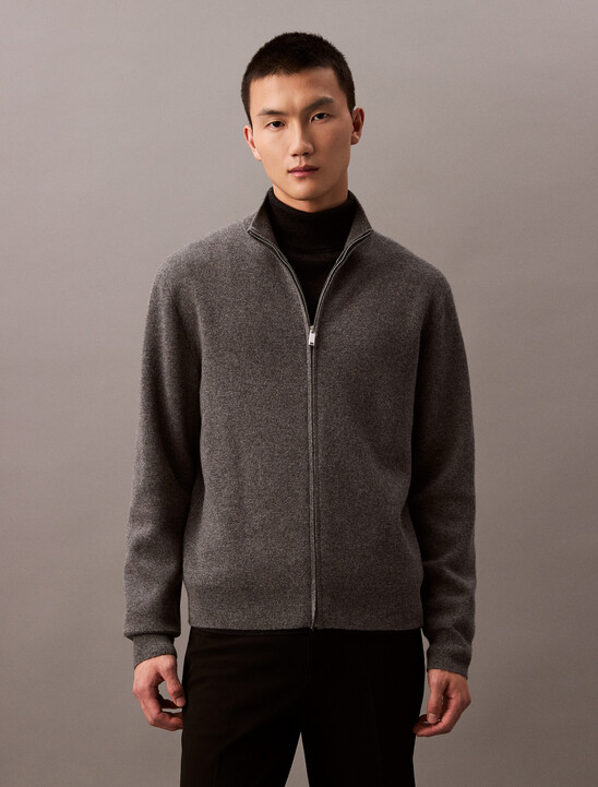 Cashmere Full Zip Sweater