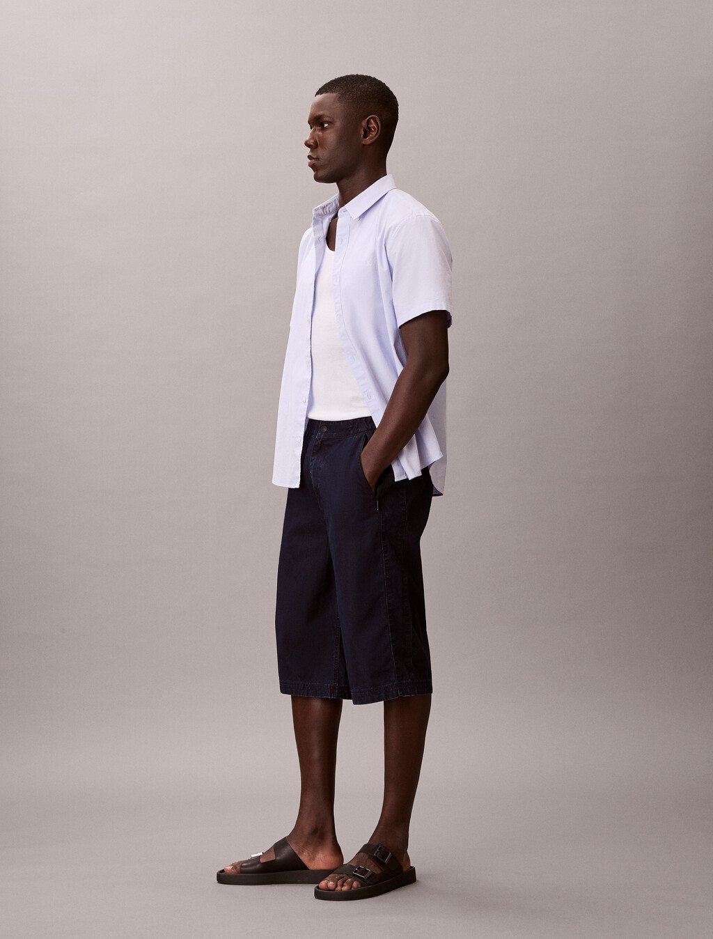 Nylon Denim Long Challenger Short, CHALLENGER, hi-res