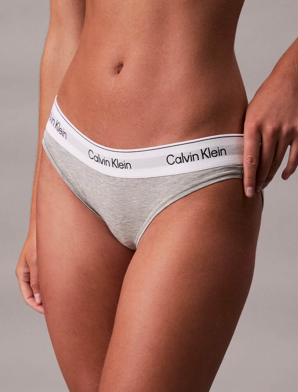 Bikini Briefs - Icon Cotton Modal, Grey Heather, hi-res