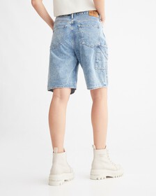 RECONSIDERED 90S STRAIGHT UTILITY SHORTS, Denim Light, hi-res