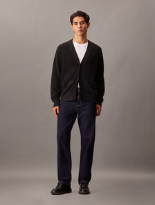Monogram Relaxed Cardigan, Ck Black, hi-res