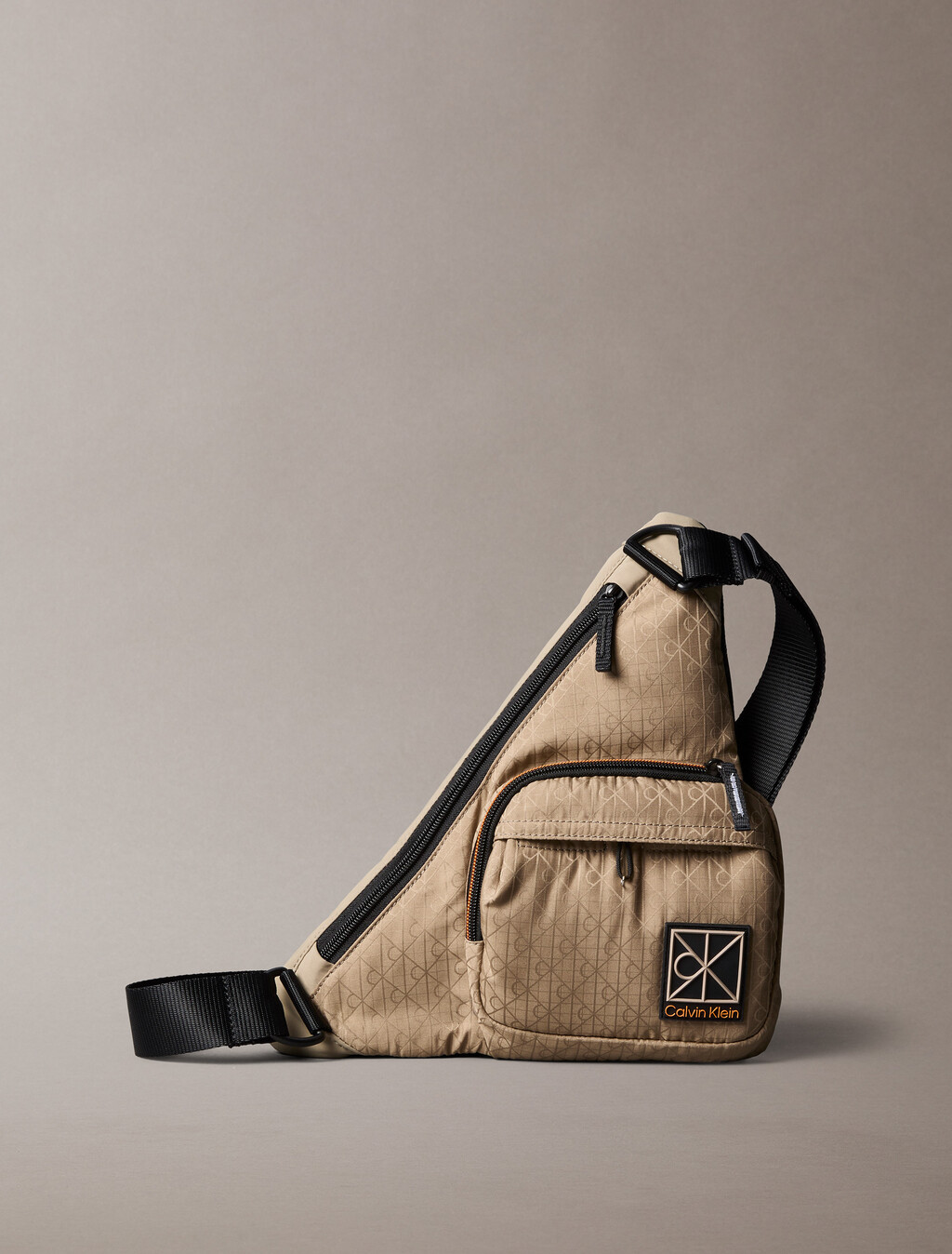 Utility Emblem Crossbody Bag, Roasted Cashew, hi-res