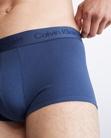 CK Black Ultra Soft Cashmere Low Rise Trunks, Blue Shadow, hi-res