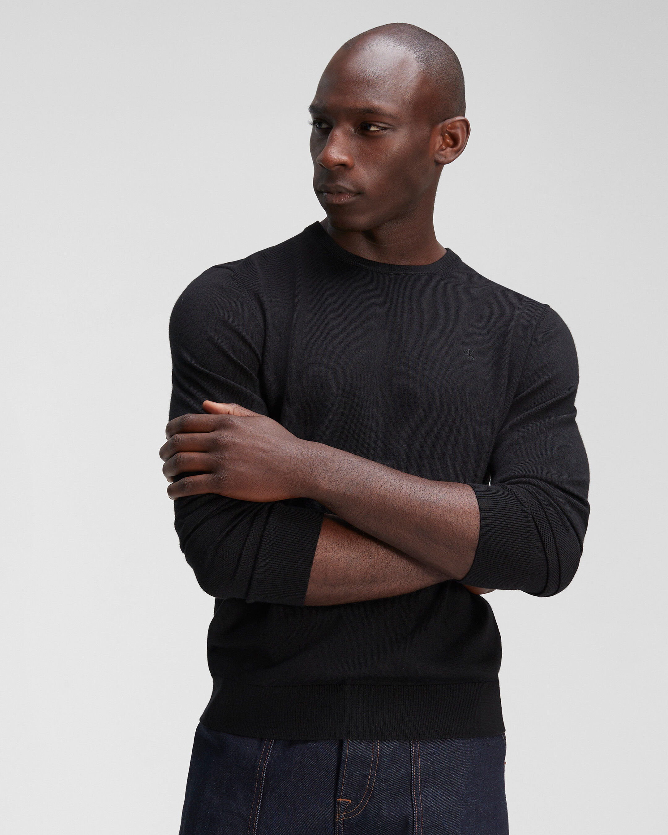 Calvin klein men's black sweater store