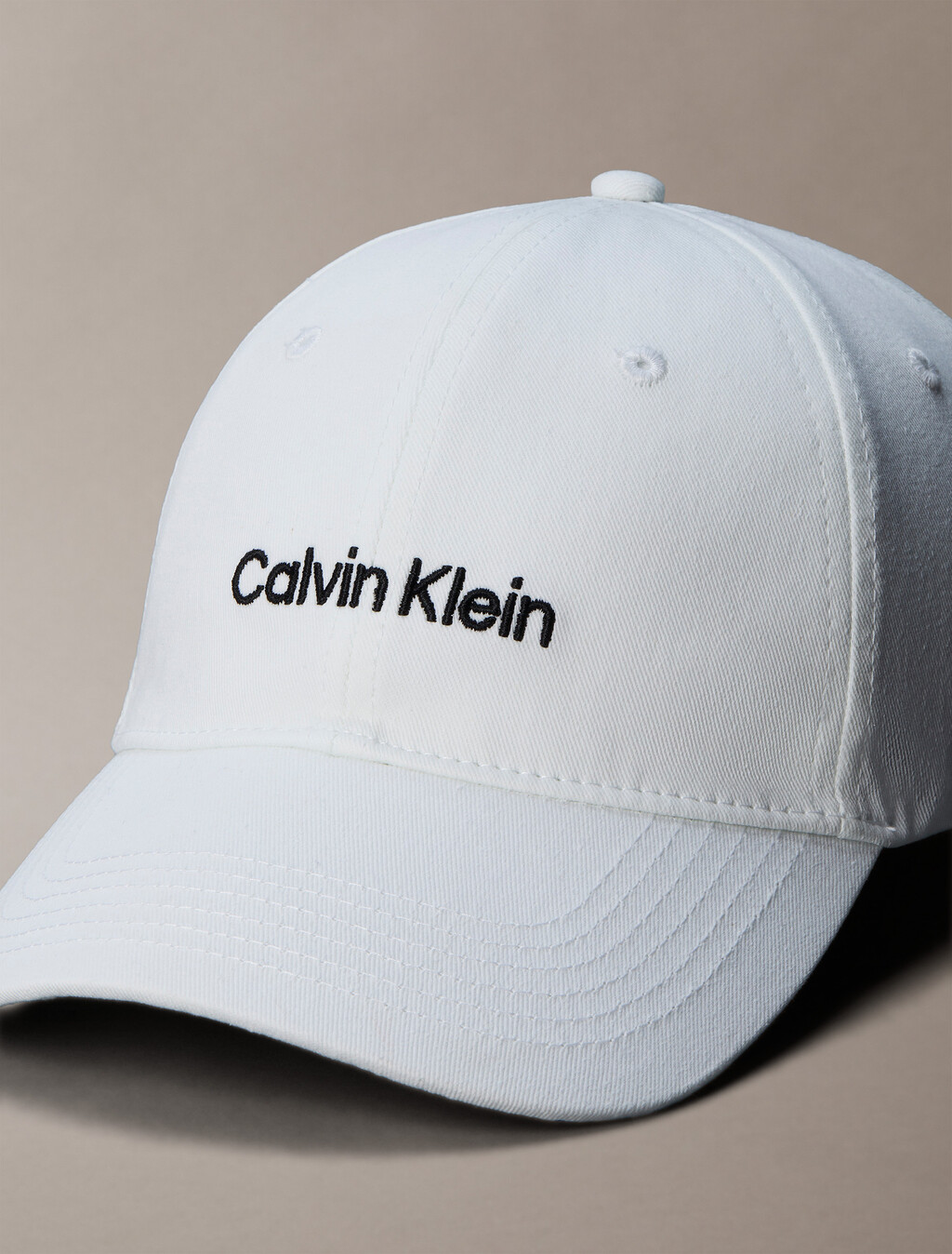 Logo Embroidery Baseball Cap, Bright White/ Black, hi-res