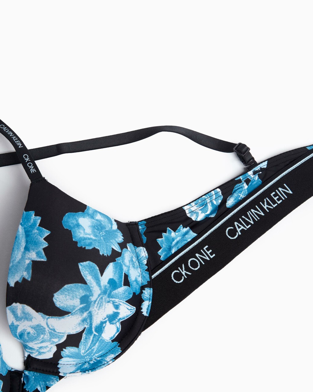 CK One Micro Push Up Plunge Bra, FRANCES PRT, hi-res