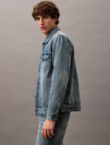 Selvedge Denim Trucker Jacket, ALLOY INDIGO, hi-res