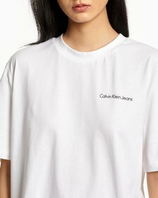 INSTITUTIONAL BOYFRIEND TEE, Bright White, hi-res