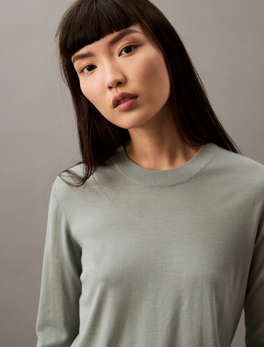 Tech Merino Crewneck Sweater, Slate Gray, hi-res