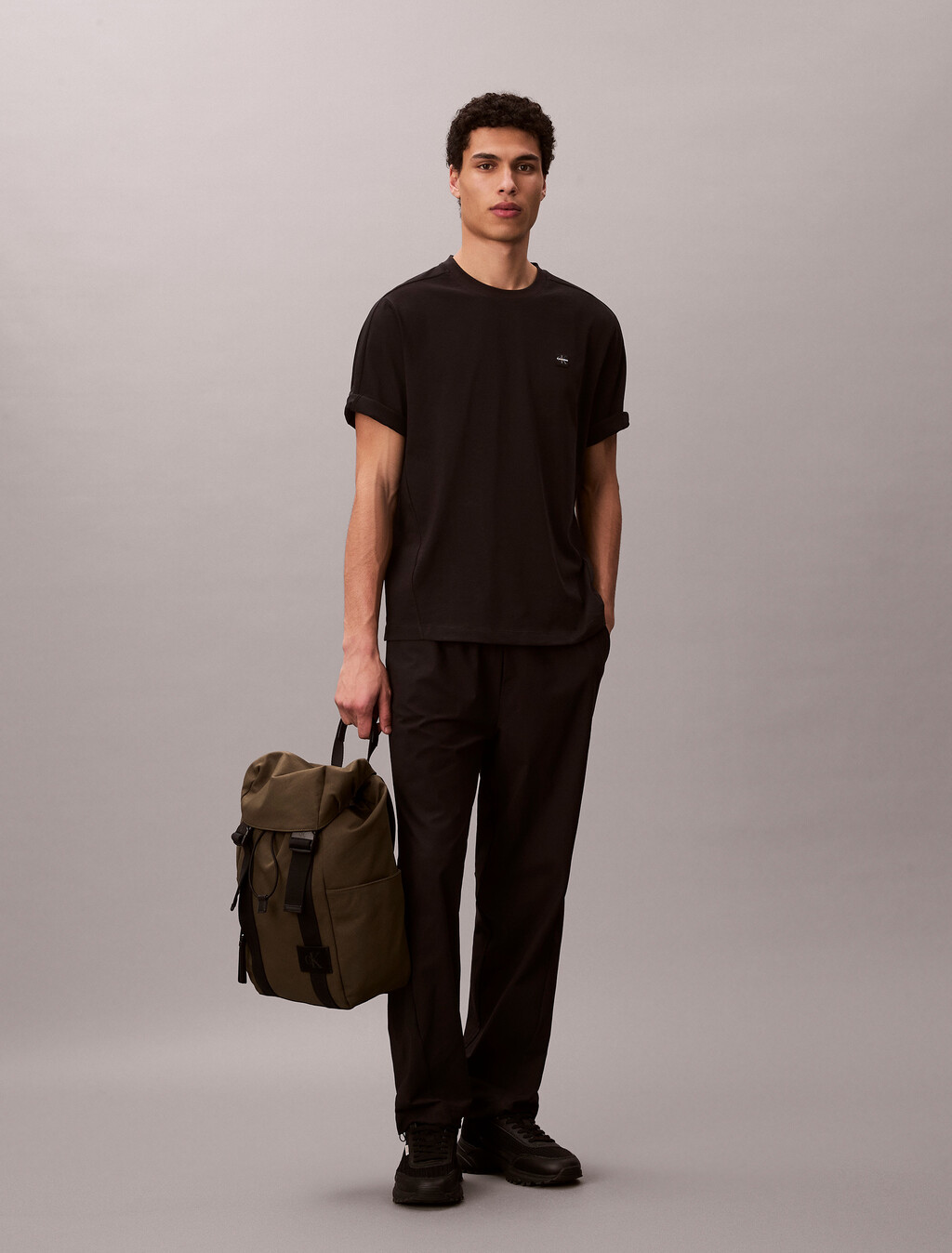 Performance Cotton Blend Gym T-shirt, Black, hi-res